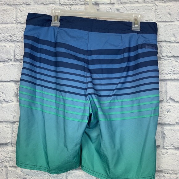Vineyard Vines Mens Blue Green Board Water‎ Shorts Swimwear Shorts Striped 33 - Picture 2 of 7